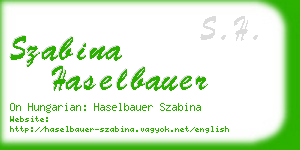 szabina haselbauer business card